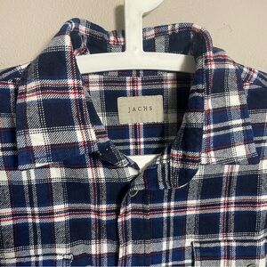 Jachs Flannel Button Down Shirt 100% Cotton